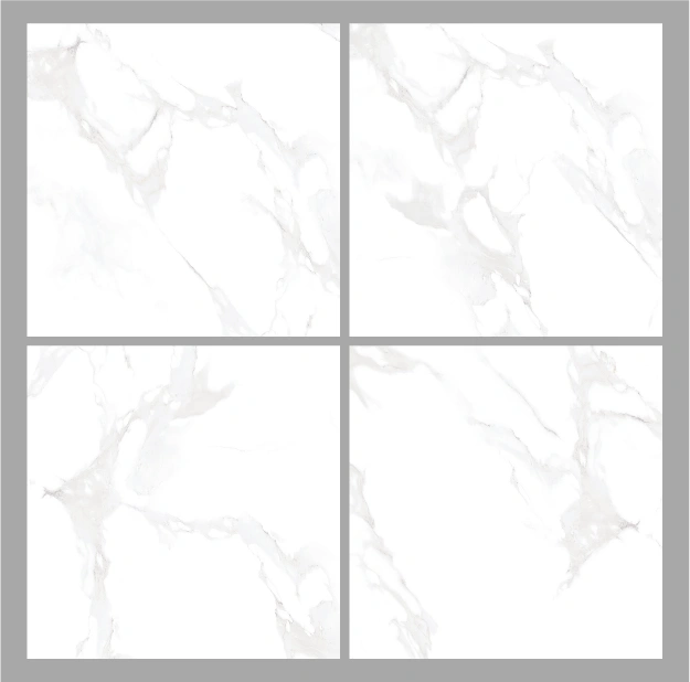 Matētas flīzes MIKONOS WHITE MARBLE, 60x60 cm, TS